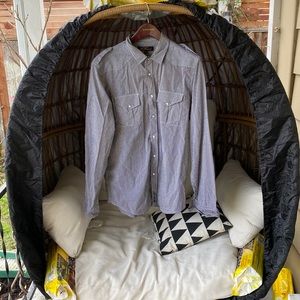 Black checkered large Ben Sherman dress shirt